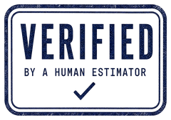 Verified by a human estimator