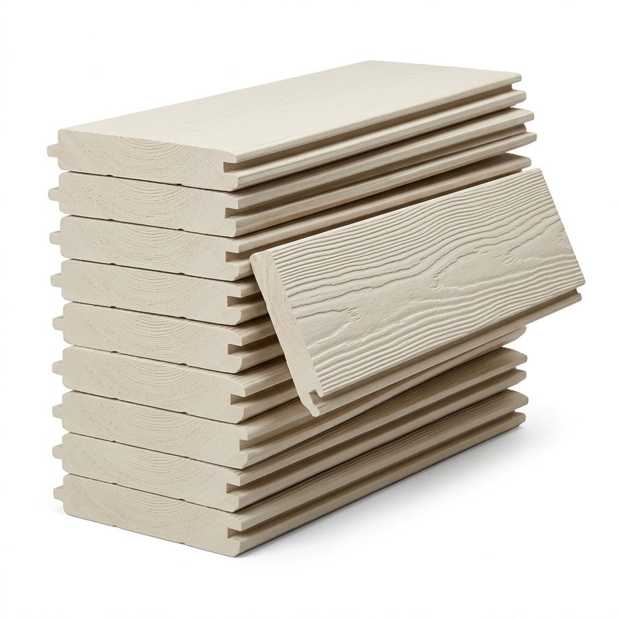 Engineered wood siding — representative image for LP SmartSide Cedar Texture Soffit 4x8