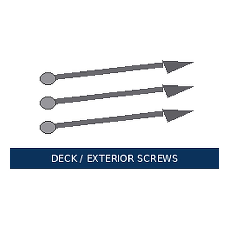 Deck & exterior screws — representative image for Composite Deck Screws 2-1/2 in 5 lb