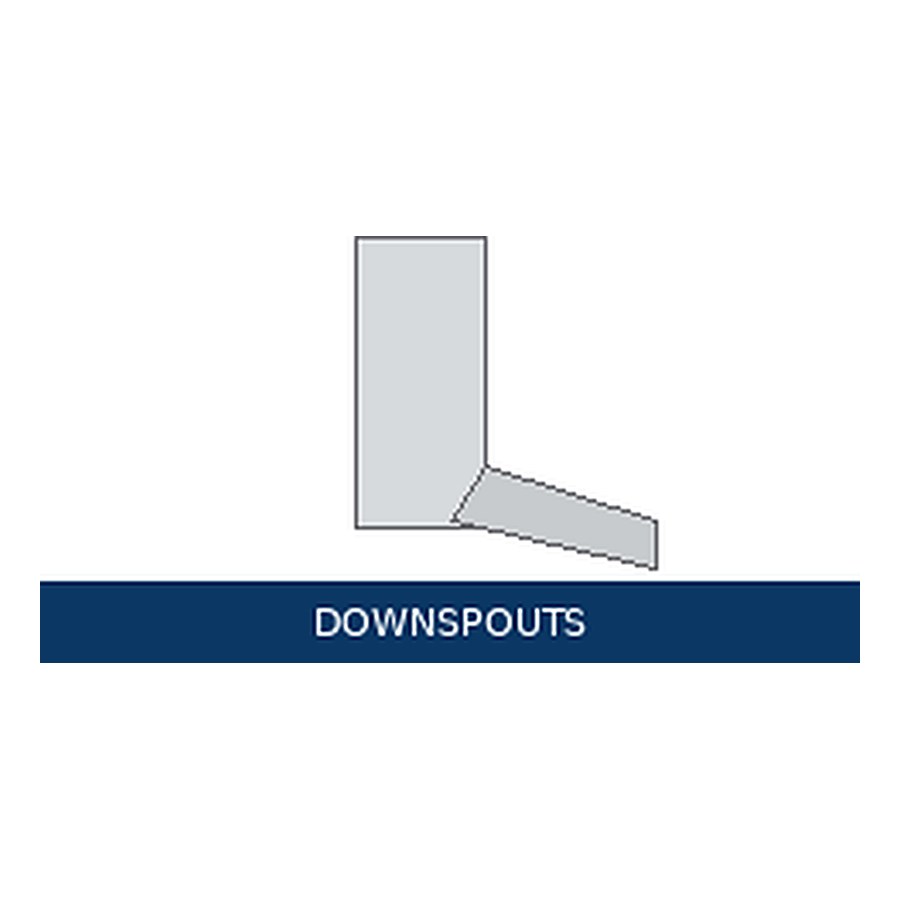 Downspouts — representative image for Downspout Strap 2x3