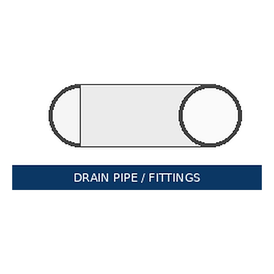 Drain pipe & fittings — representative image for 4 in Corrugated Coupling