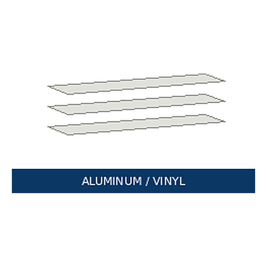 Aluminum & vinyl fascia — representative image for Aluminum Solid Soffit 12 ft White