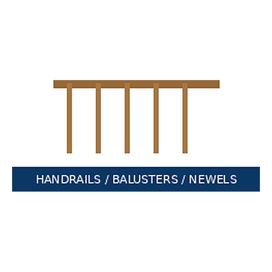 Handrails, balusters & newels — representative image for Pine Handrail 8 ft