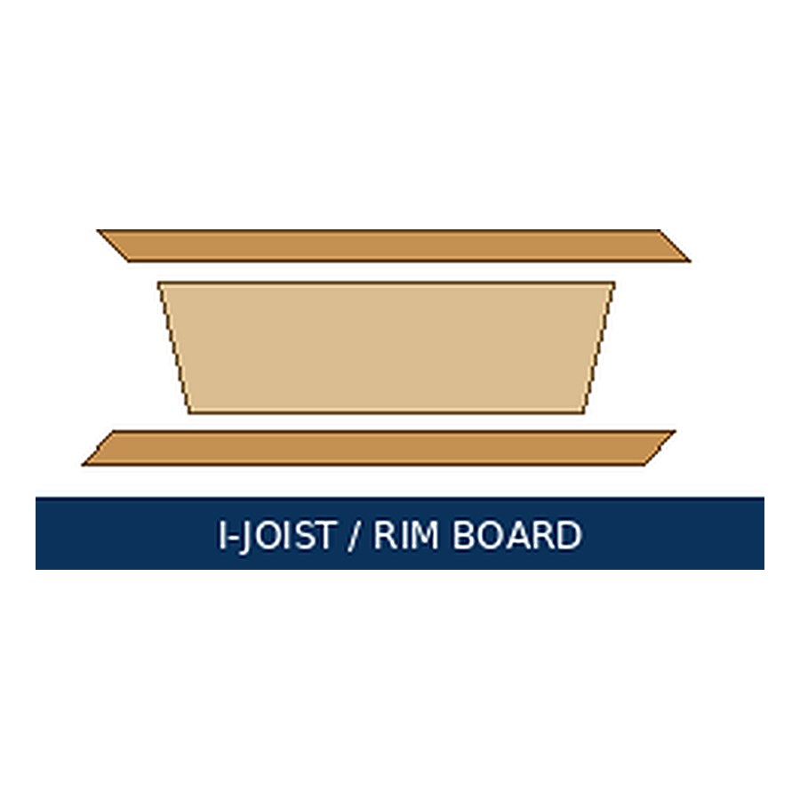 I-joist & rim board — representative image for 14 in I-Joist 24 ft