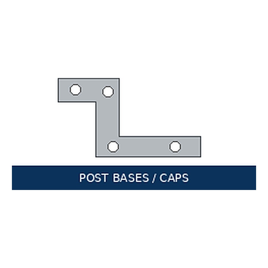 Post bases & caps — representative image for 6x Beam/Post Cap