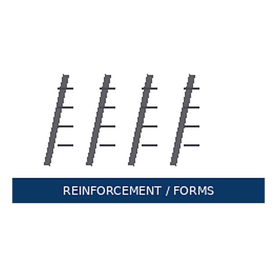 Reinforcement & forms — representative image for #4 Rebar x 20 ft