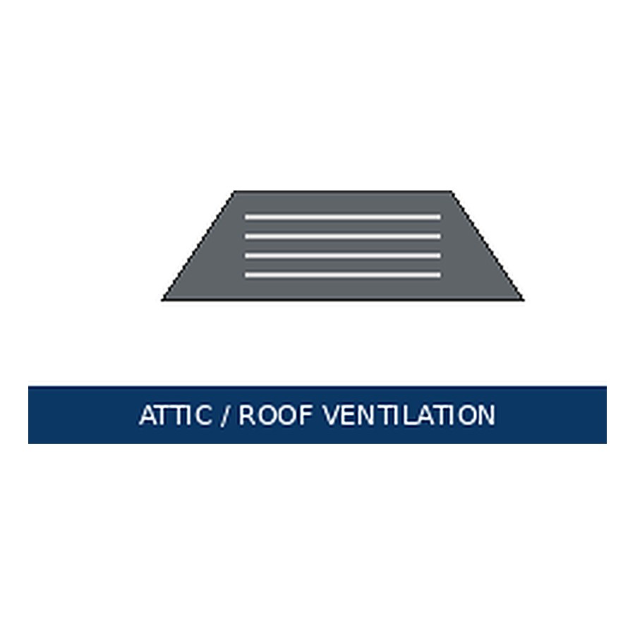 Attic & roof ventilation — representative image for 4 ft Ridge Vent