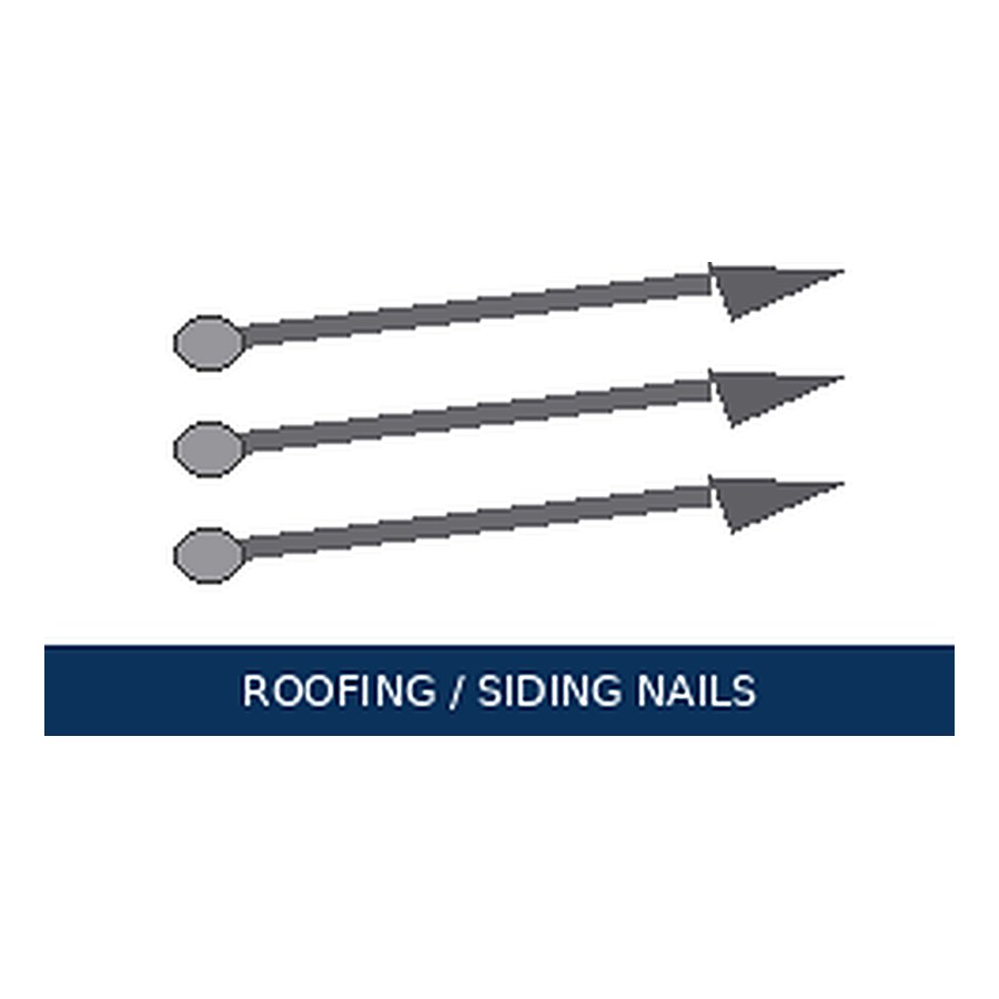 Roofing & siding nails — representative image for Hot-Dip Galvanized Siding Nails 2 in 5 lb