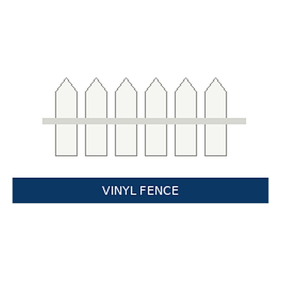 Vinyl fence — representative image for 6 ft White Vinyl Gate Kit